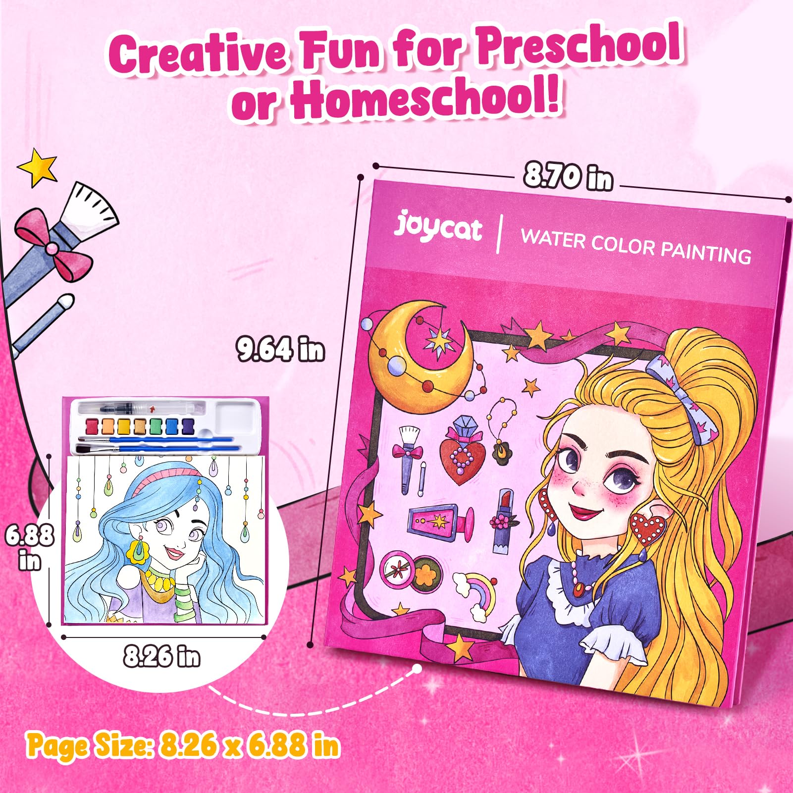 JoyCat tear-out pages allow easy sharing and display of artworks.