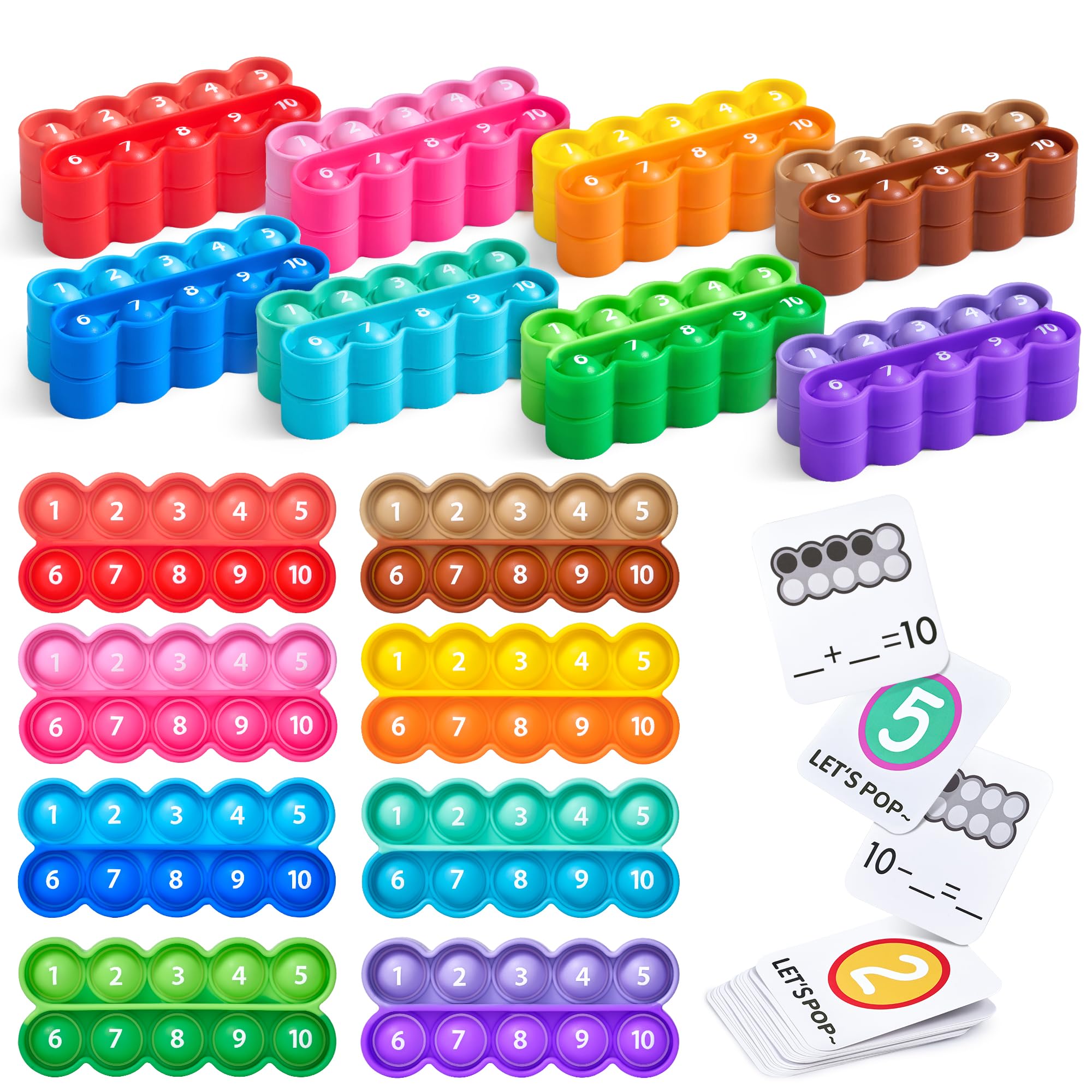 JoyCat ten-frame toy set for visual number sense and classroom counting activities.