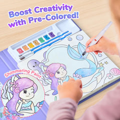 JoyCat coloring book with thick pages supports color without bleed.
