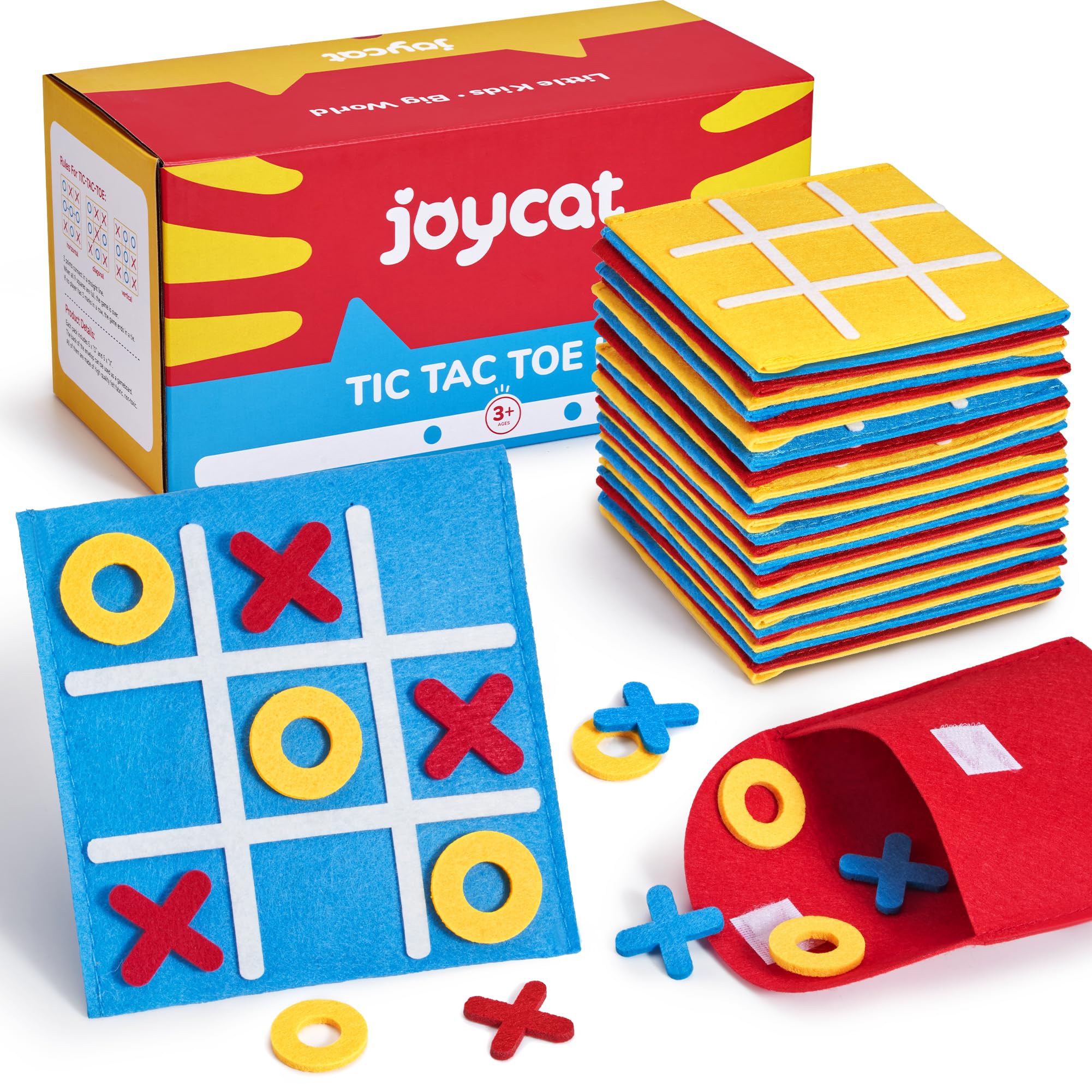 JoyCat Tic Tac Toe educational toy supports creative thinking and strategy.