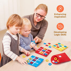 JoyCat Tic Tac Toe mini game board ideal for classroom or party activities.