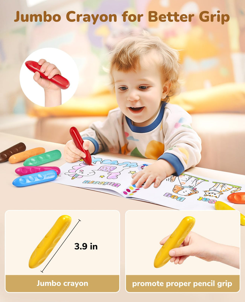 JoyCat unbreakable crayons demonstrate durability during busy playtime