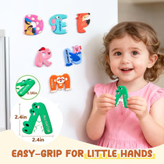 JoyCat water-resistant magnets wipe clean with a damp cloth