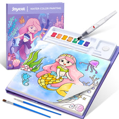 JoyCat watercolor book - underwater world cover inviting kids to start creative play.