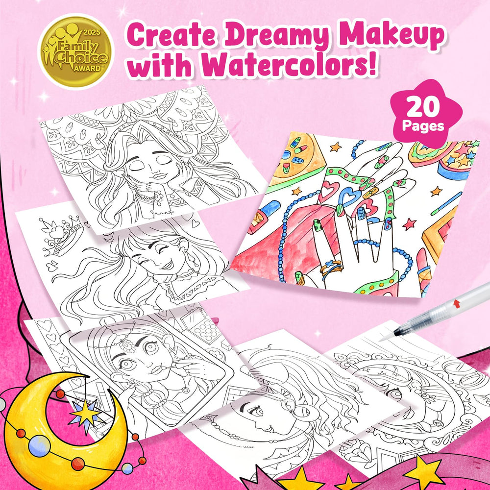 JoyCat watercolor paint set for kids with vibrant, washable colors.