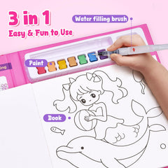 JoyCat seven-color watercolor set—vibrant paints that spark imagination and simple cleanup.
