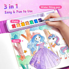 JoyCat watercolor paints set with sparkle encourages bright, engaging artwork.