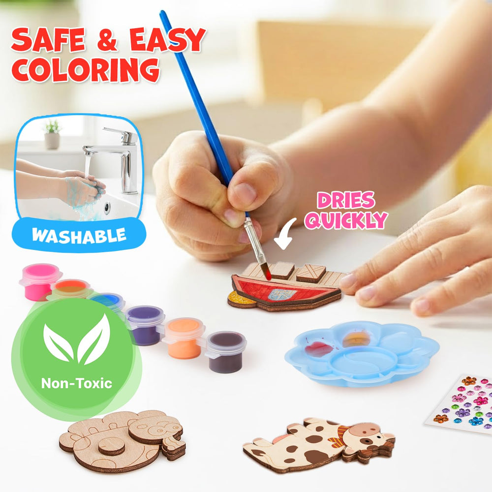 JoyCat wooden palette – sturdy surface for color mixing