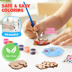 JoyCat wooden palette – sturdy surface for color mixing