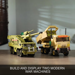JOYCOLI Dana M2 turret elevation and rotation adds dynamic motion.