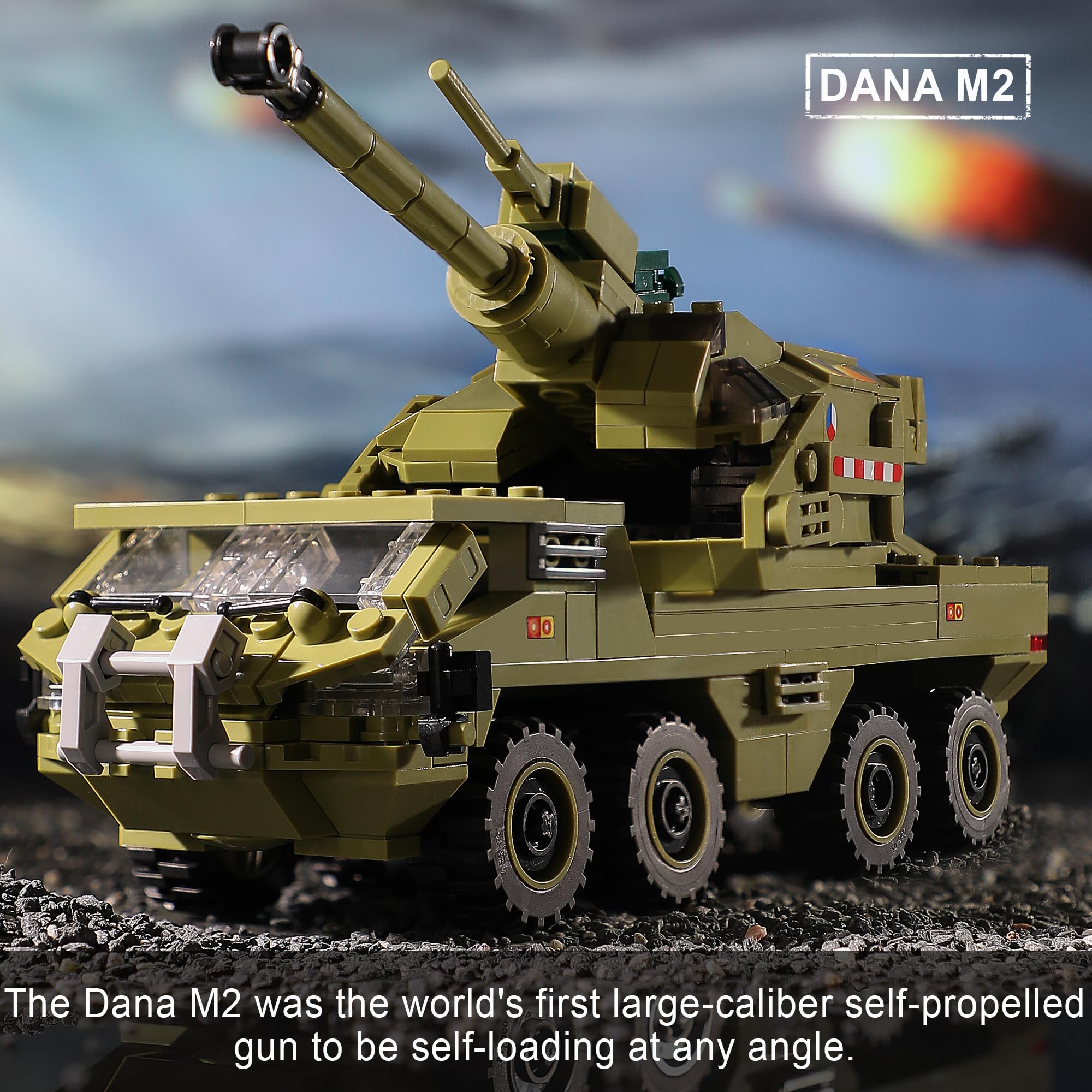JOYCOLI HIMARS launch pad tilts and swivels for realistic action during play.
