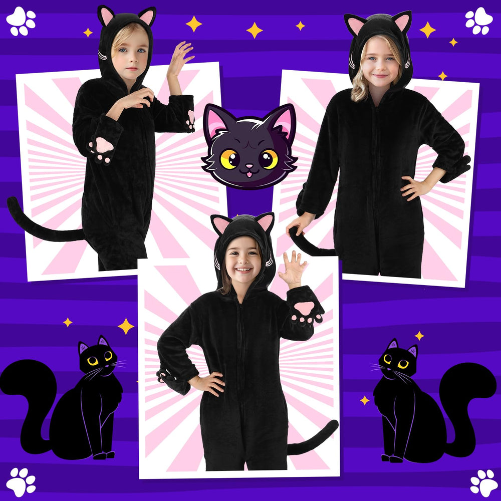 Joycover cat costume for girls features cat-ear embroidery for realism.