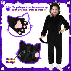 Joycover cat costume for girls front zipper for easy on and off.