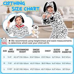 Joycover Dalmatian costume kids ears and tail for authentic, playful look.