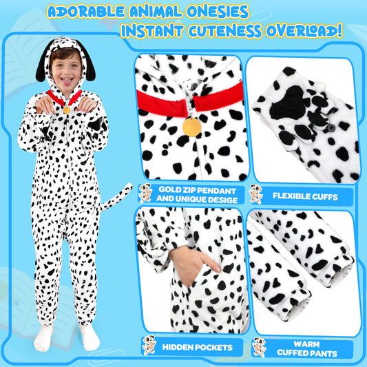 Joycover Dalmatian costume kids with spot-pattern detail for adorable, photogenic moments.