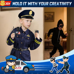 Joycover police costume body-worn camera lights up for realism during costume play.