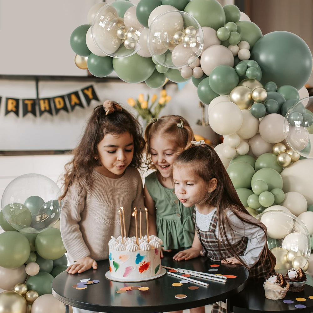 JOYFLOAT 18 inch sage green balloons for rich color accents