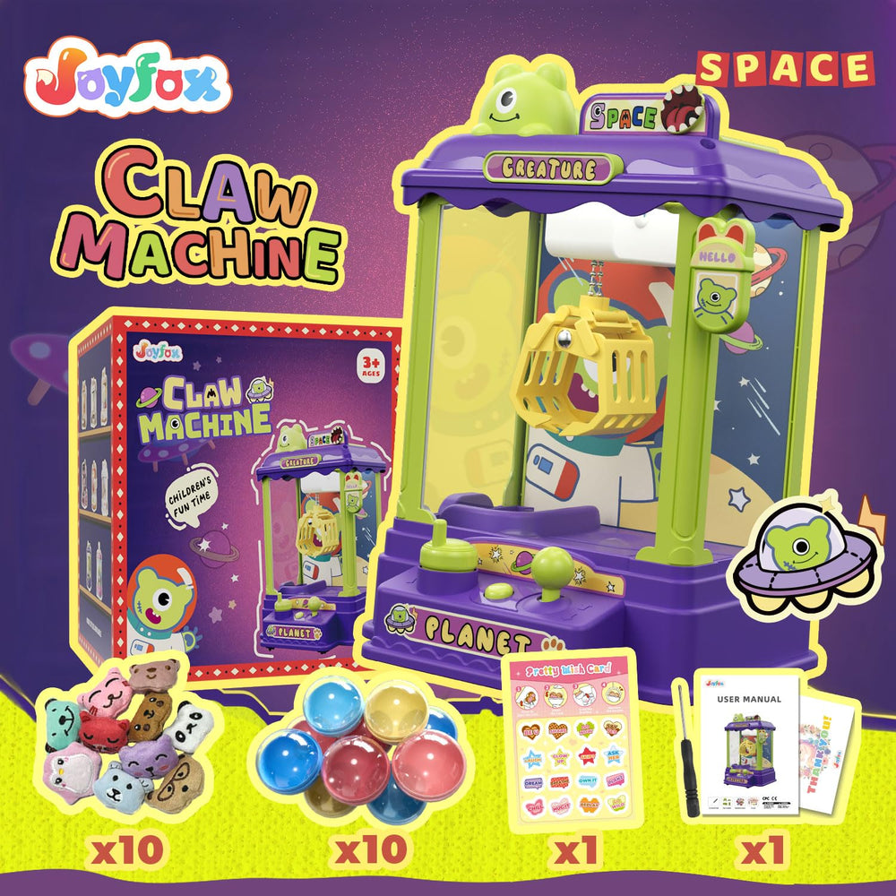 Joyfox claw machine reveals plush prizes and capsules for surprise rewards
