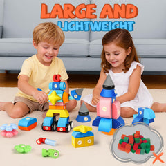 Joyfresh Montessori-inspired blocks spark imagination and early math concepts.