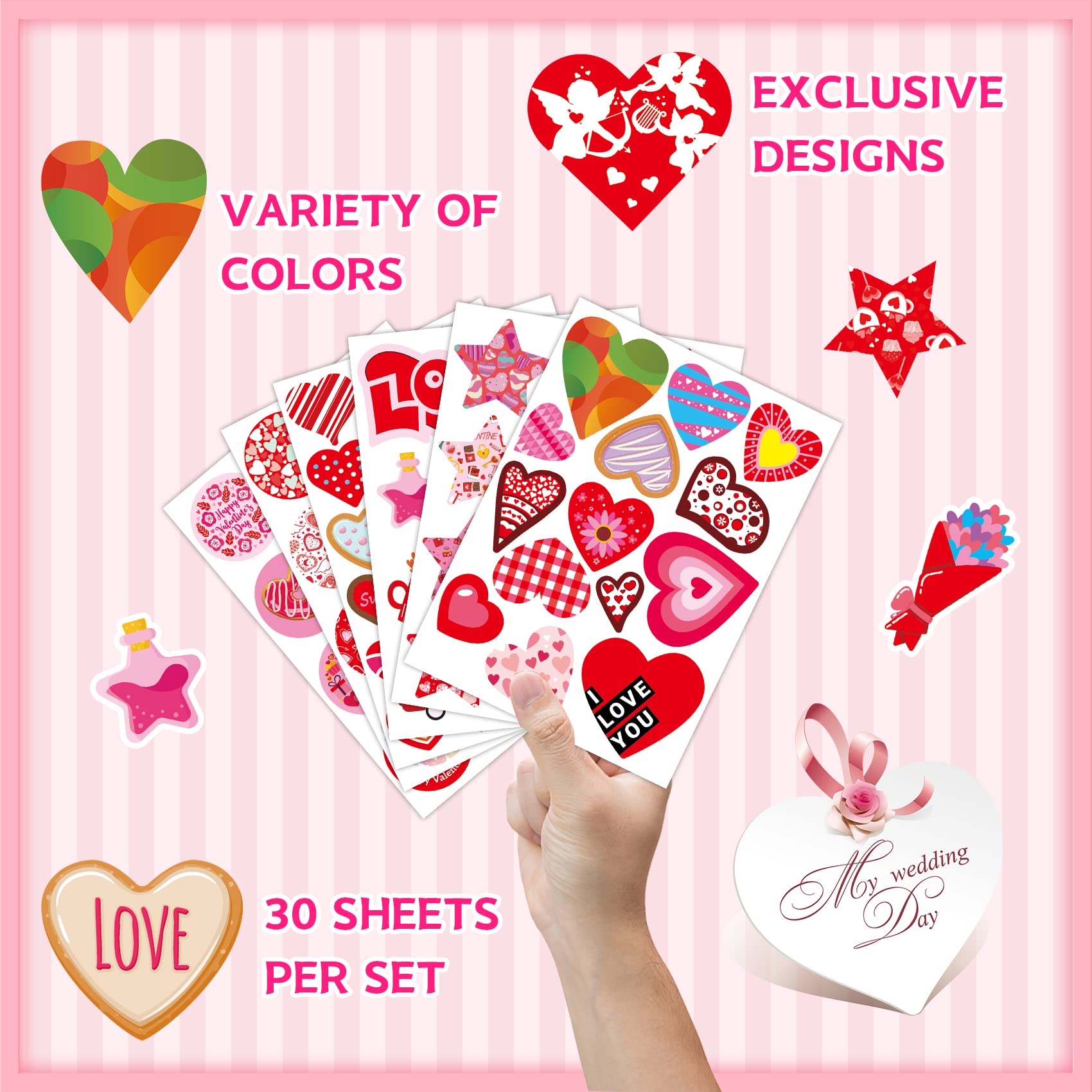 Joyful Start self-adhesive stickers re-sticking on smooth surfaces