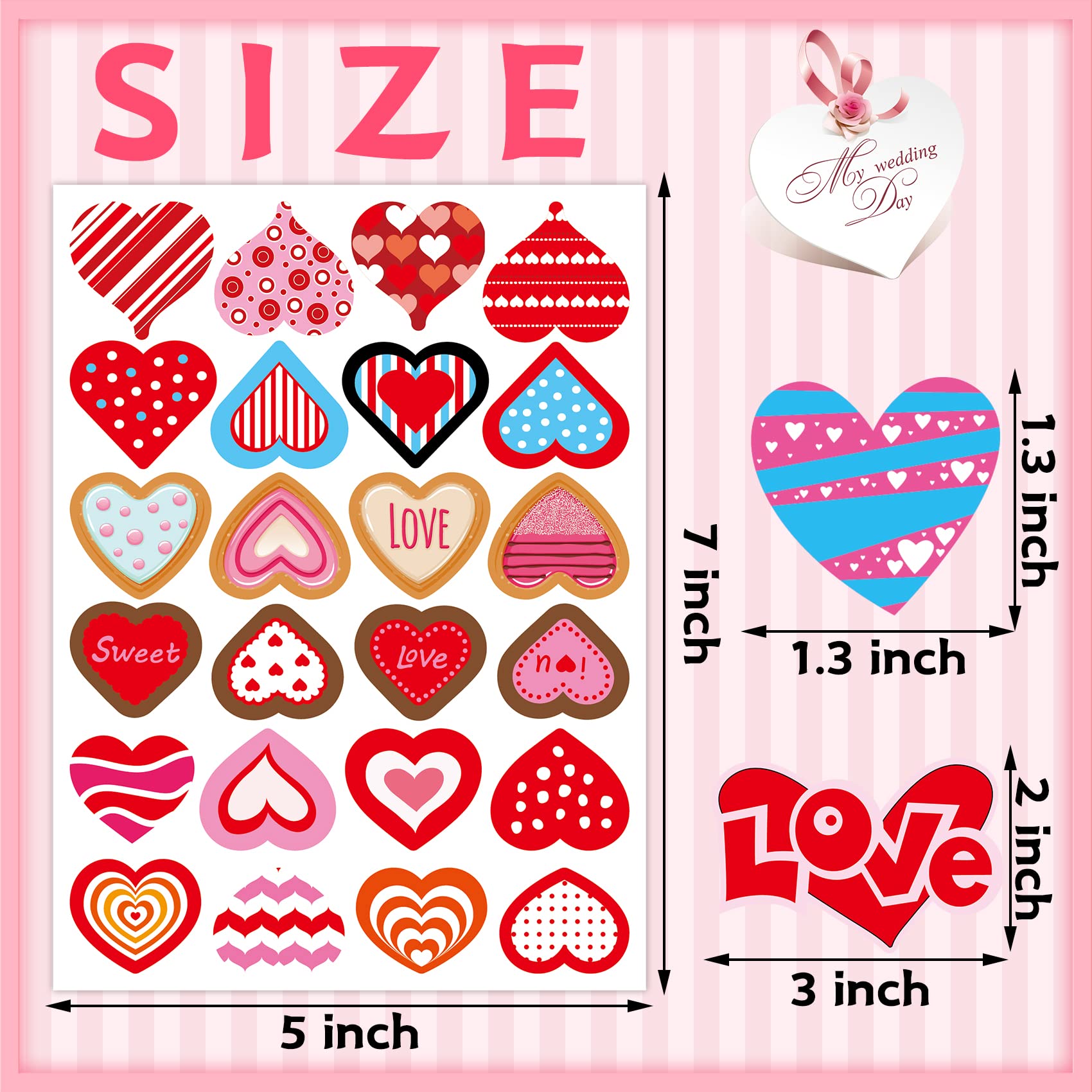 Joyful Start heart elements for notebooks and scrapbooks