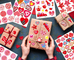 Joyful Start crafting stickers for party favors and DIY projects