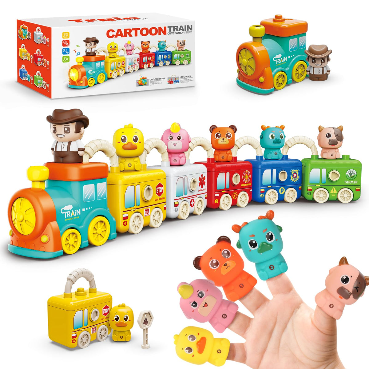 Joyful Xinghai Farm Train opens with key to boost fine motor skills.