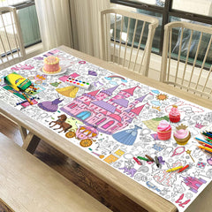 JOYGATHER 72x30 inch size fits most tables for shared coloring fun.