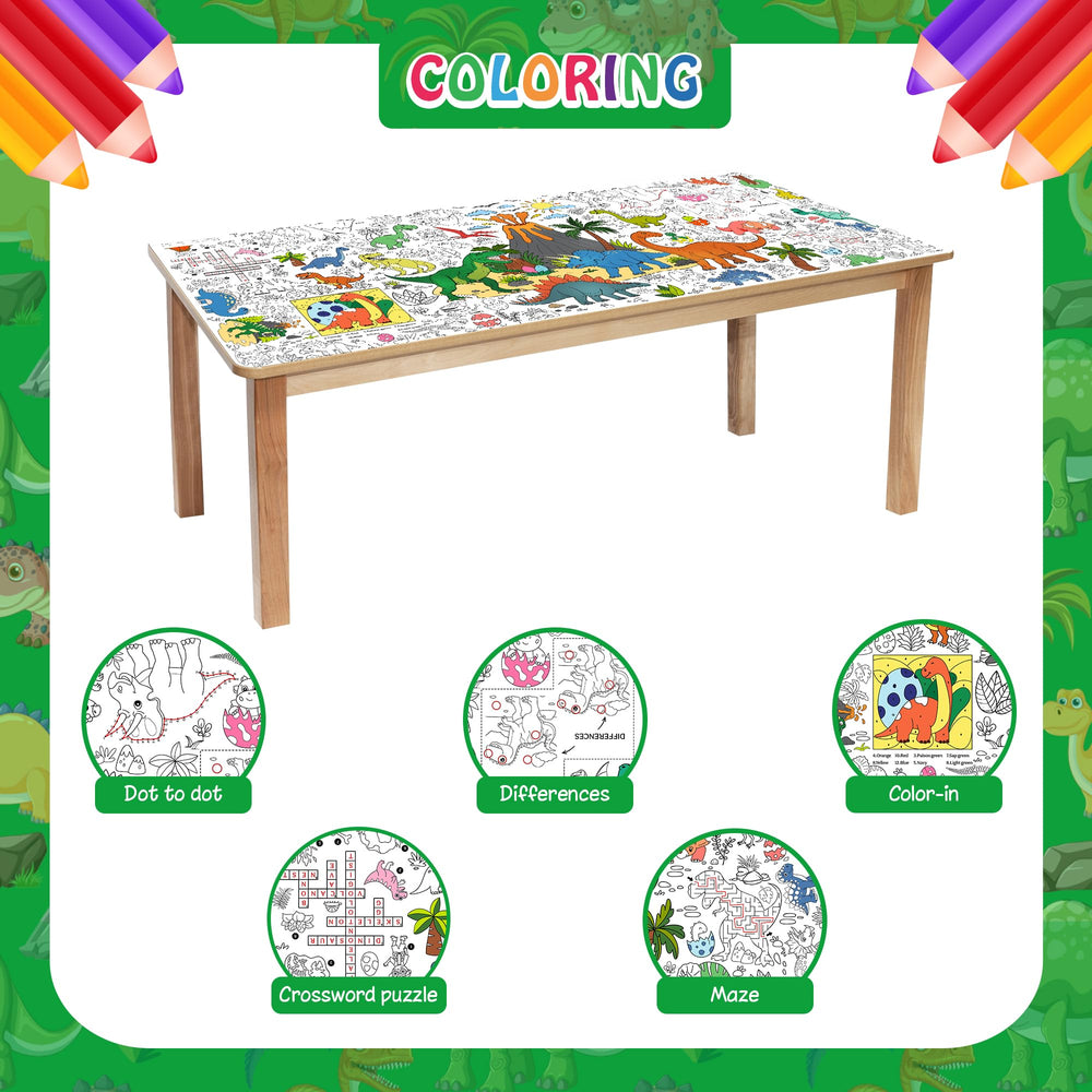 JOYGATHER volcano and dinosaur scene ideal for classroom decor and party games.