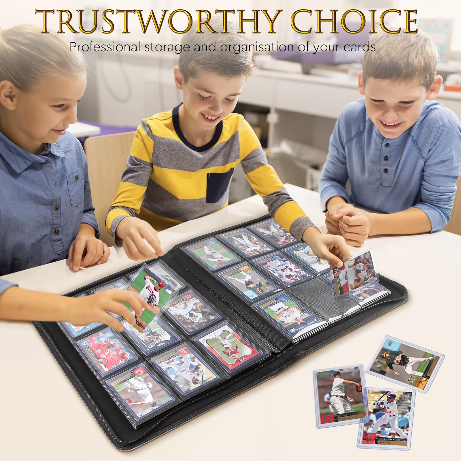 JoyHood binder double-sided storage demonstrates efficient organization