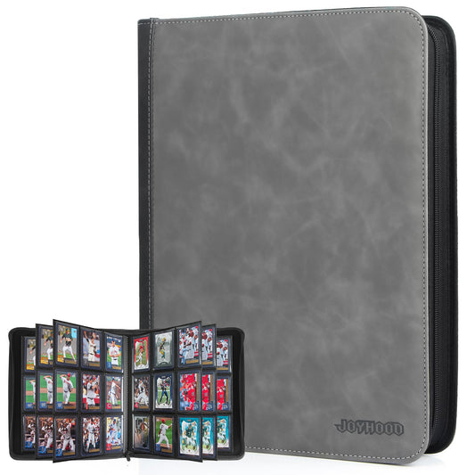 JoyHood top loader binder front view showing 14 pages and 252-slot capacity for organized collections