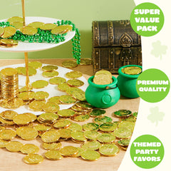 JOYIN 120 Pcs gold coins with cauldron pattern for prizes and games.