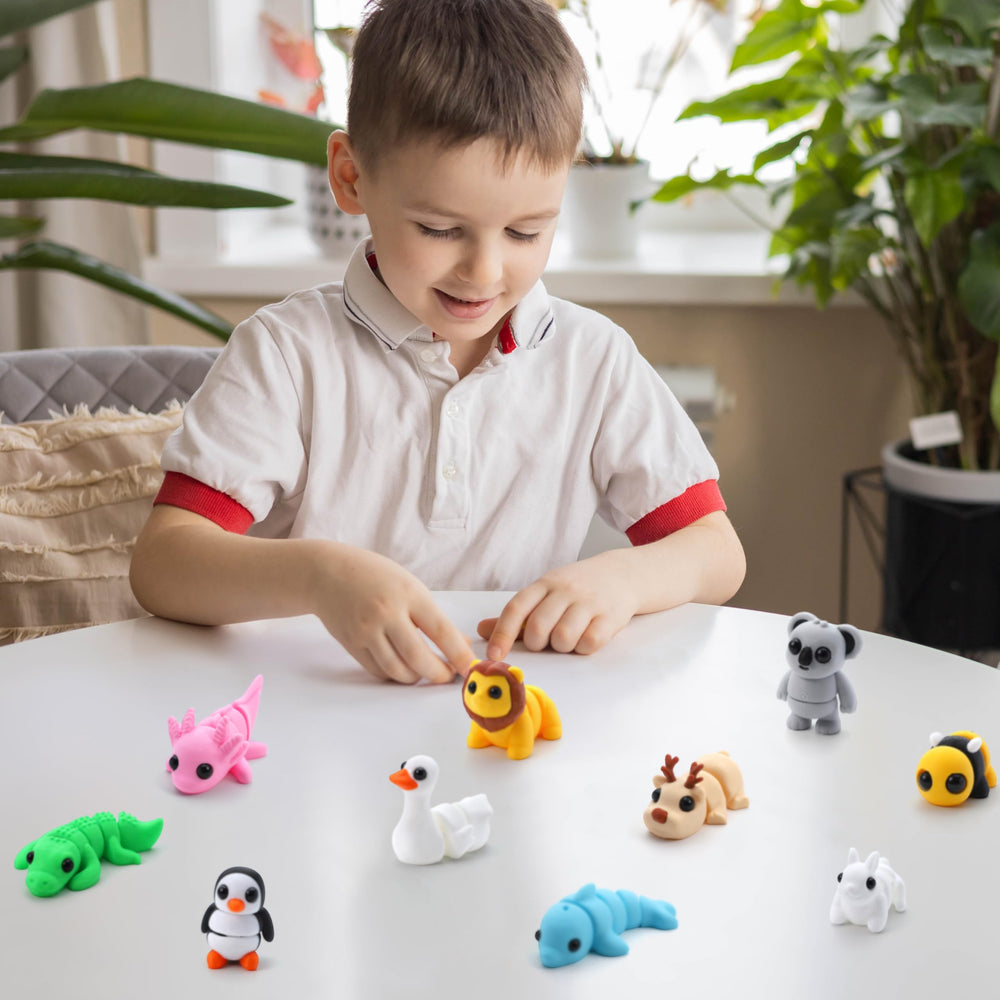 JOIYIN 12P Animals Set crocodiles — durable mini figurines for hands-on fun.