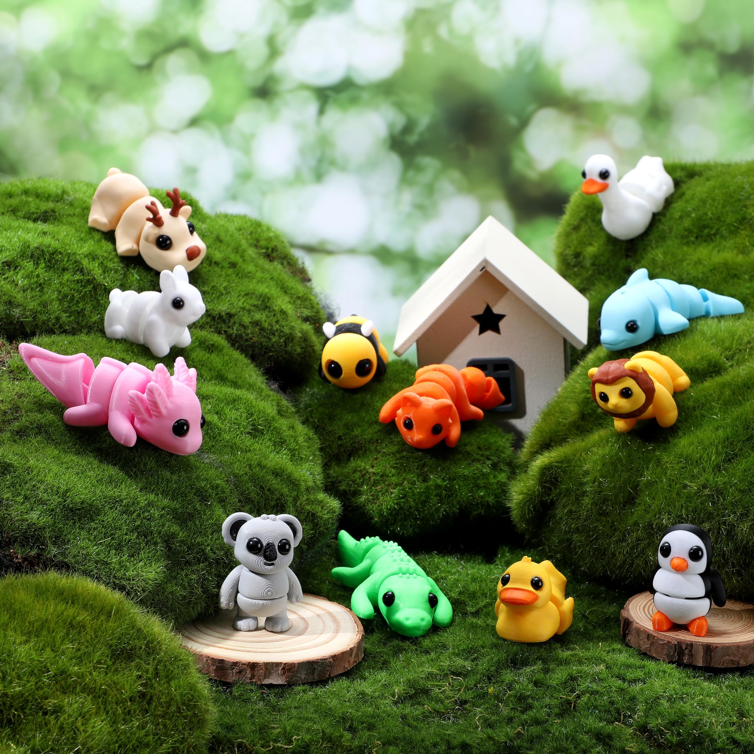 JOYIN 12P Animals Set penguins — charming, poseable buddies for gifting and desk use.
