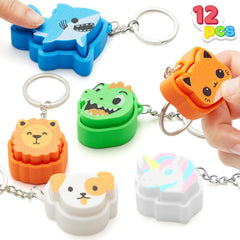 JOYIN 12pcs animals fidget clicker pack shown, perfect for sensory focus and portable stress relief.