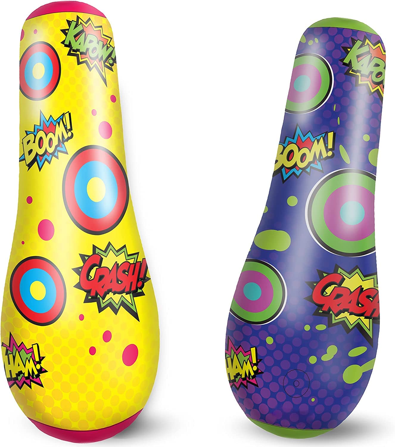 JOYIN 2-pack inflatable bopper 47in bounce-back action for active indoor play