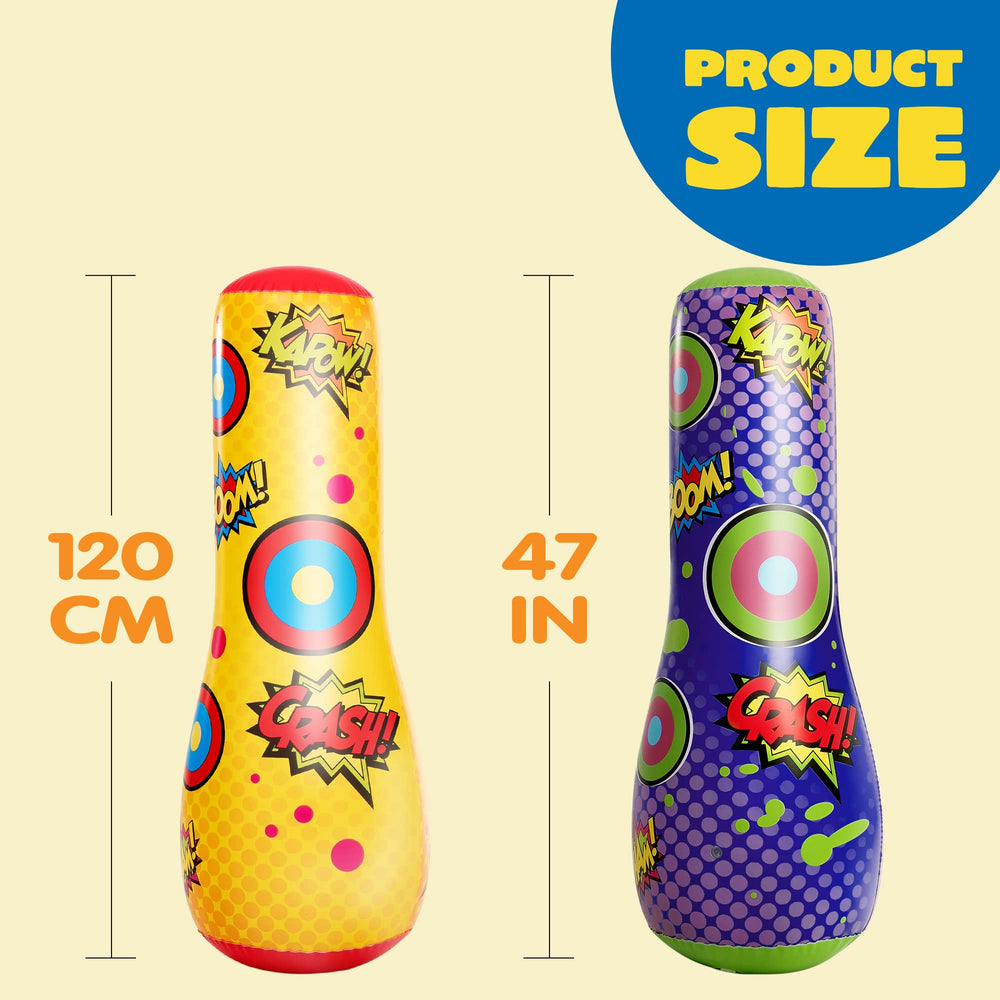 JOYIN 2-pack inflatable bopper 47in quick setup with air pump included