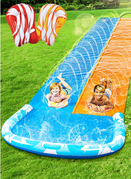 JOYIN 22.5ft water slide with waves for backyard fun and refreshment