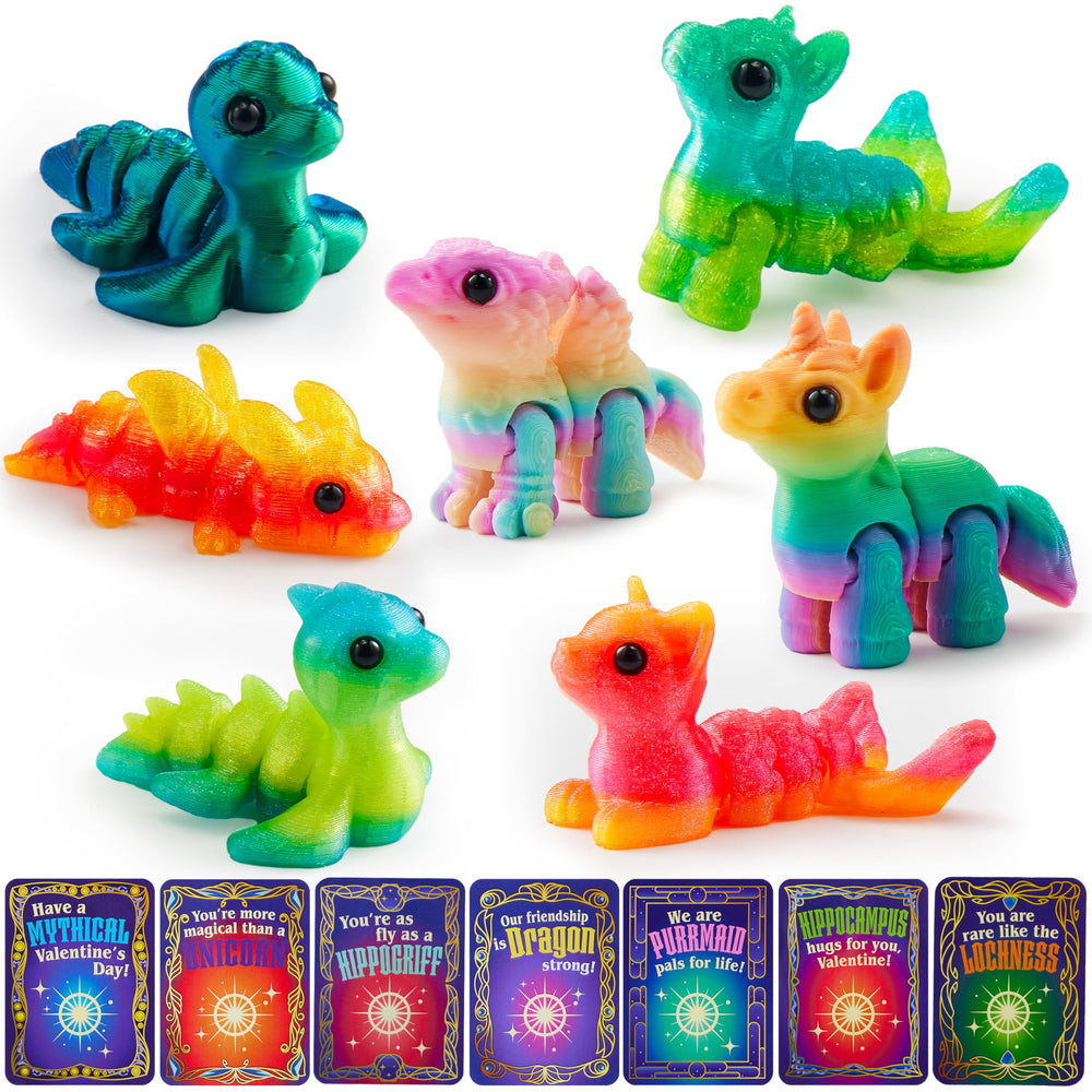 JOYIN unicorn toy on a Valentine card boosts imaginative storytelling in classrooms.