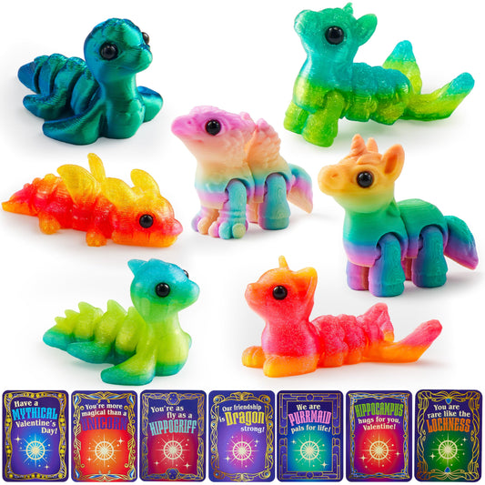 JOYIN unicorn toy on a Valentine card boosts imaginative storytelling in classrooms.