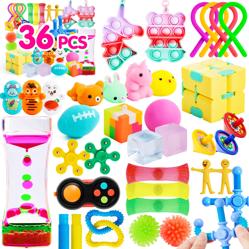 JOYIN 36-pack party favors featuring mochi toys, ideal for goody bags and prizes.
