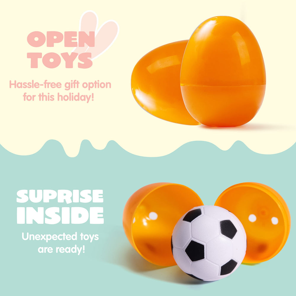JOYIN stress balls tucked in eggs provide squeezable engagement.