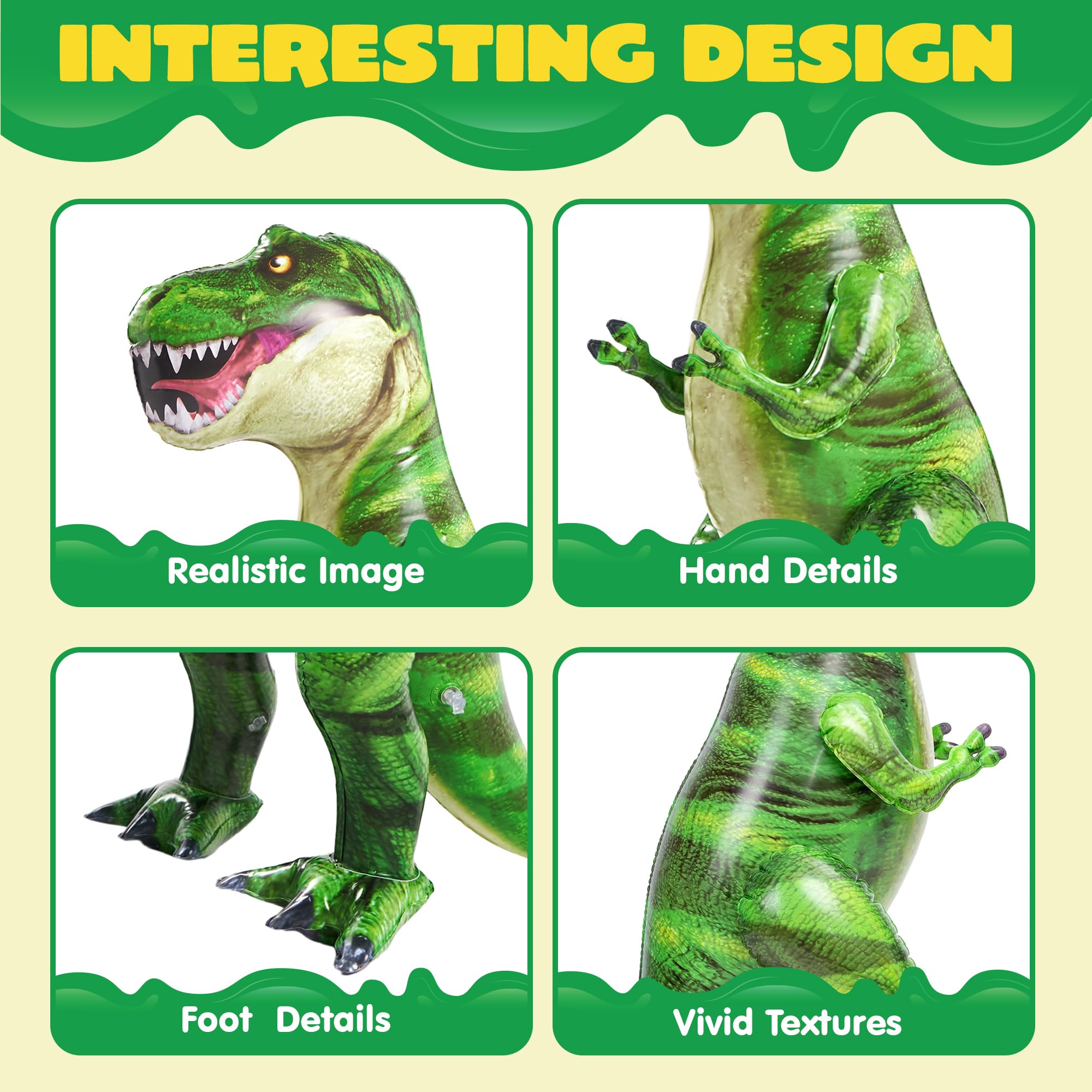 JOYIN 37” T-Rex inflatable front view showing size and impact for events