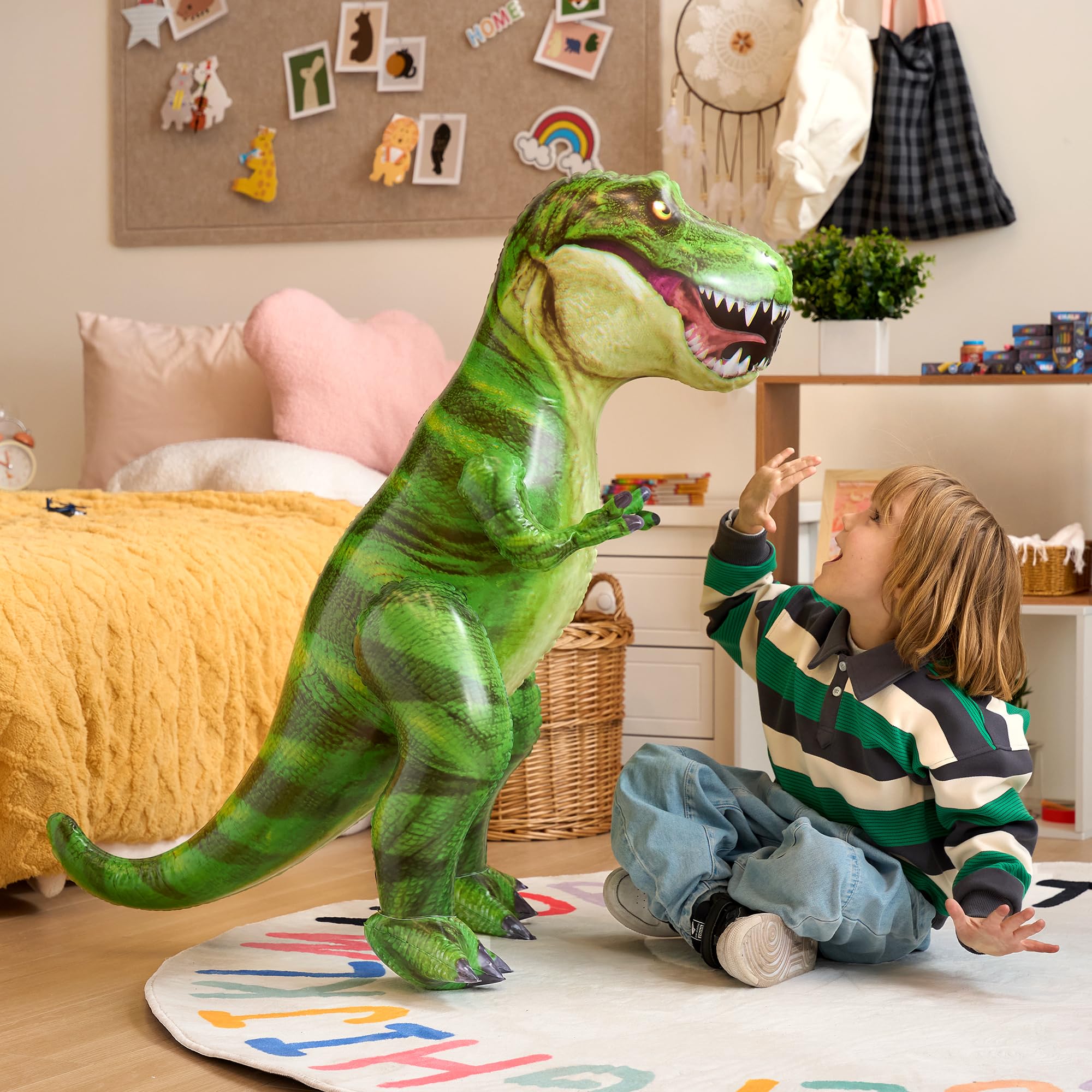 JOYIN 37” T-Rex inflatable gift idea for kids and dinosaur lovers