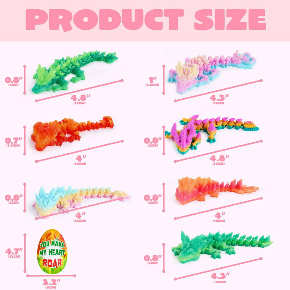 JOYIN 3D-printed dragon fidget toy: tactile textures for focus and calm play.