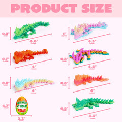 JOYIN 3D-printed dragon fidget toy: tactile textures for focus and calm play.