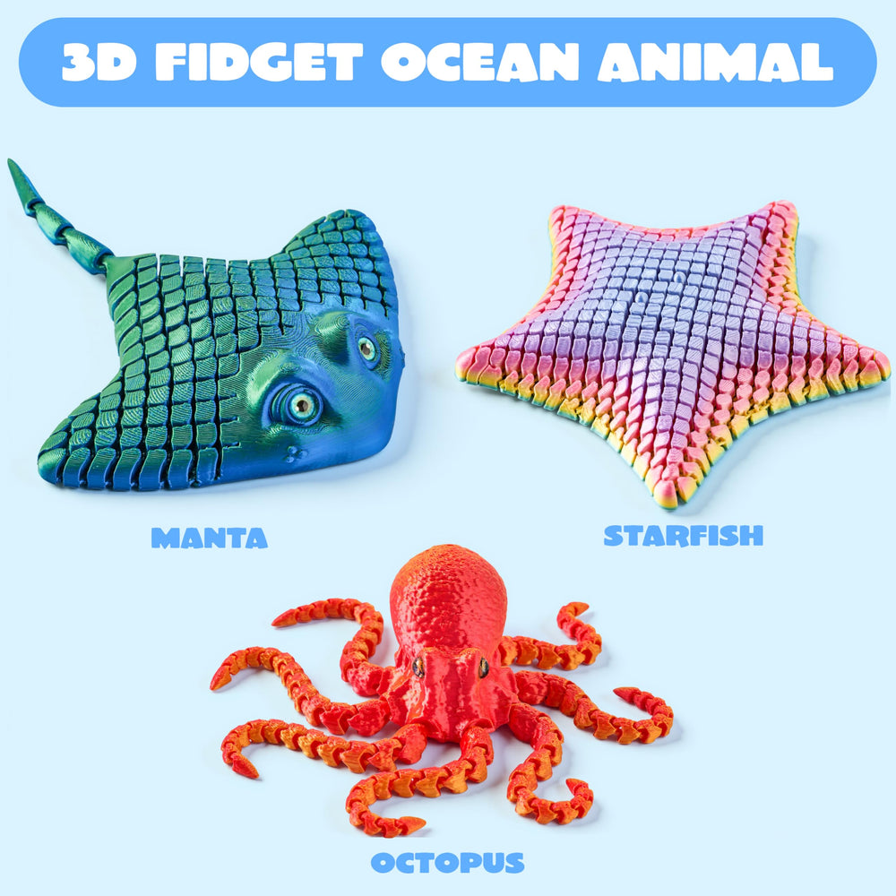 JOYIN 3D ray fidget with wings for calming tactile feedback.