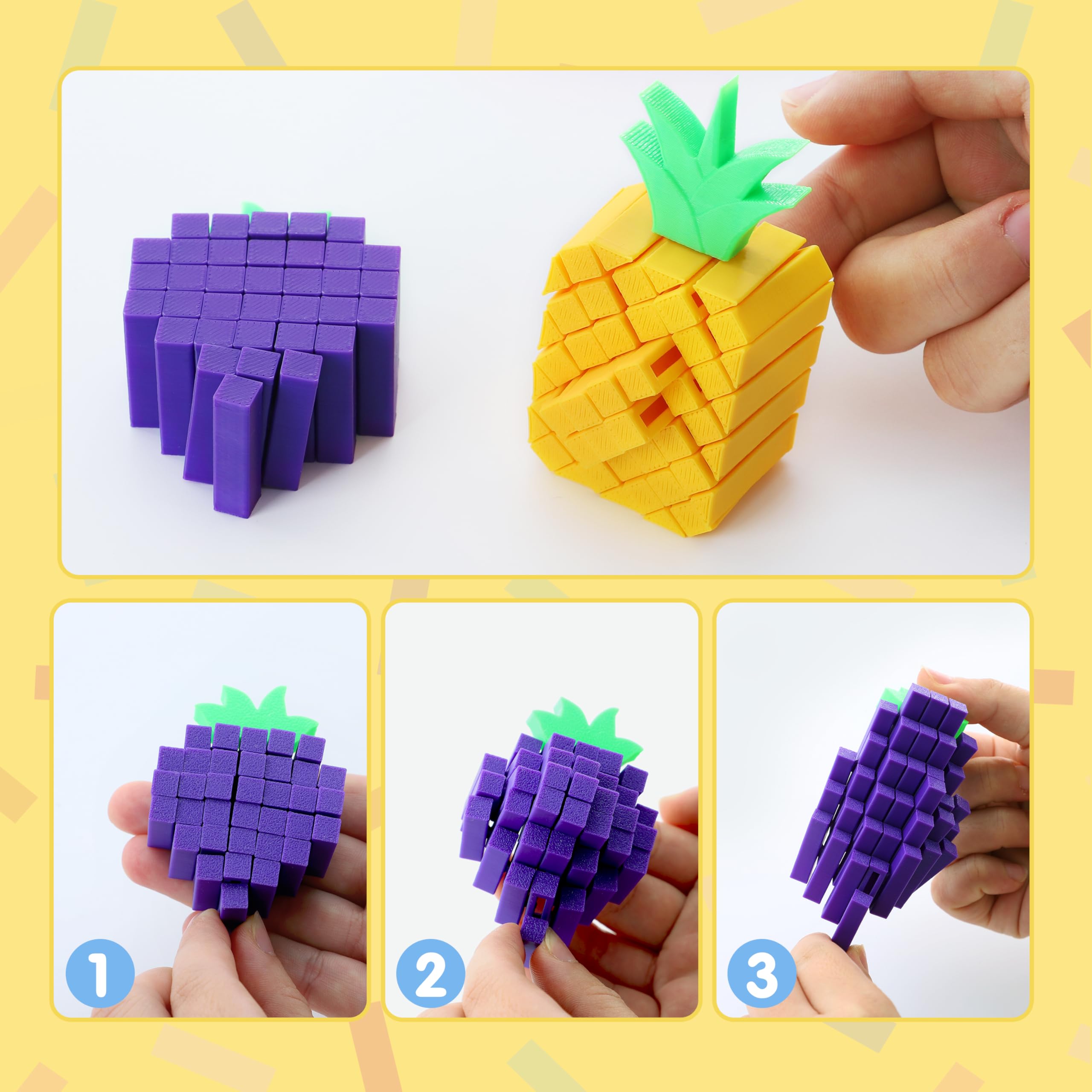 JOYIN apple fidget fruit image showing portable size for pocket play