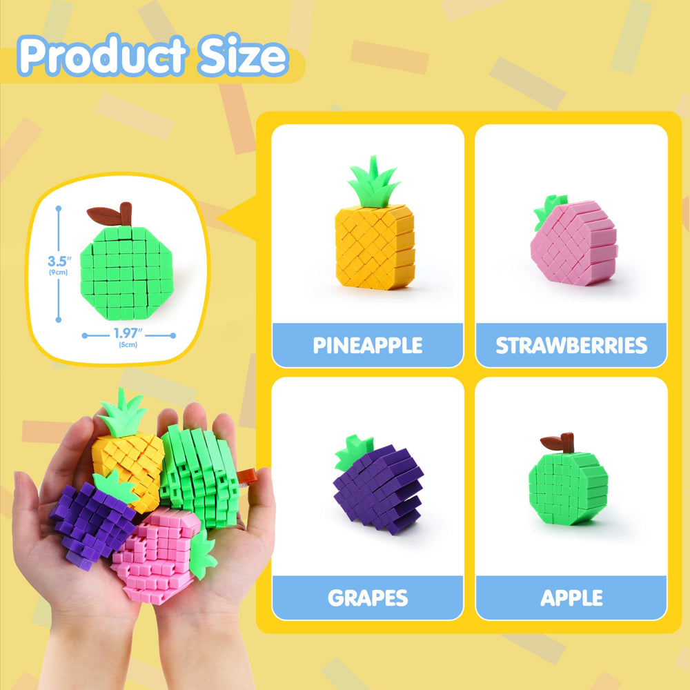 JOYIN strawberry fidget fruit image with poseable body for desk focus