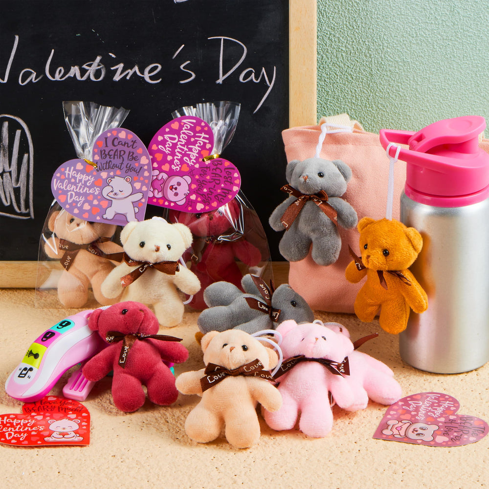 JOYIN six-color plush bears ready for colorful Valentine exchanges